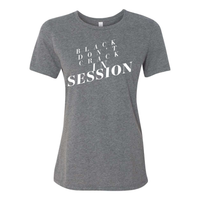 Thumbnail for Black Don't Crack In Session - Yelani Tees - Women’s Relaxed Fit Heather