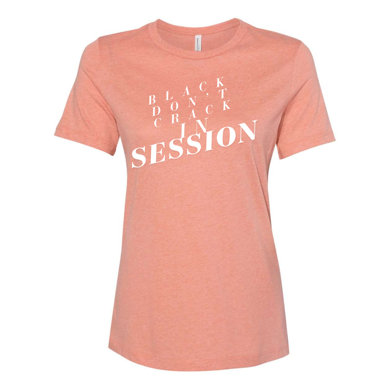 Black Don't Crack In Session - Yelani Tees - Women’s Relaxed Fit Heather