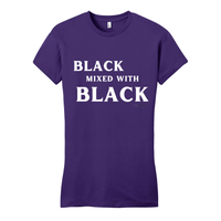 Thumbnail for Black Mixed With Black - District Women's Fitted Very Important Tee