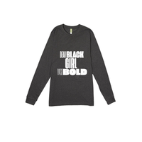 Thumbnail for Dear Black Girl Typeset Bold- LONG SLEEVE T-SHIRT PREMIUM