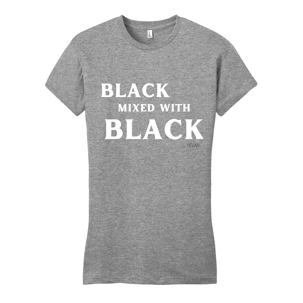 Black Mixed With Black - District Women's Fitted Very Important Tee