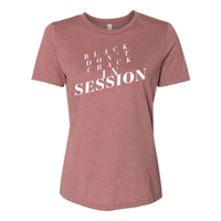 Thumbnail for Black Don't Crack In Session - Yelani Tees - Women’s Relaxed Fit Heather