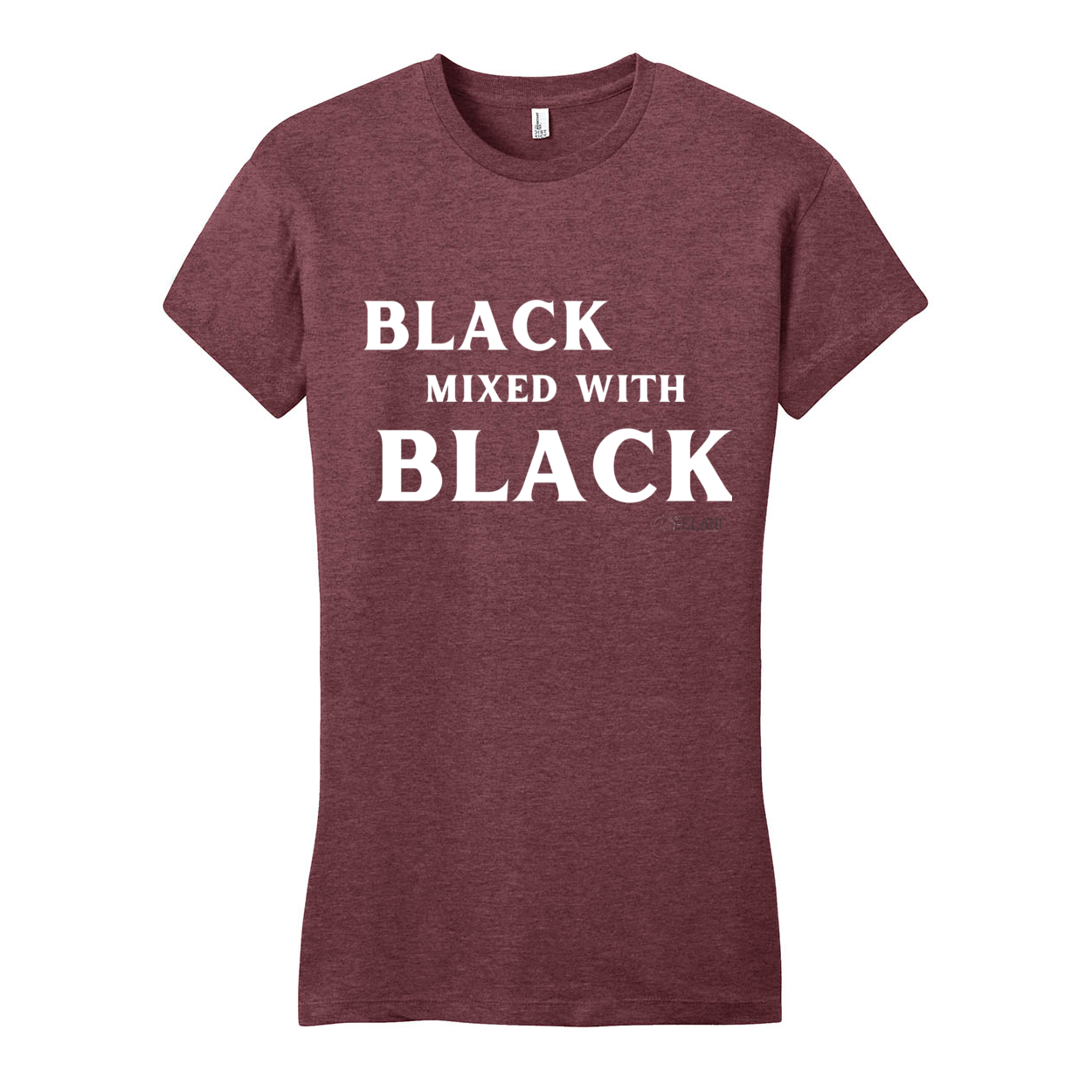 Black Mixed With Black - District Women's Fitted Very Important Tee