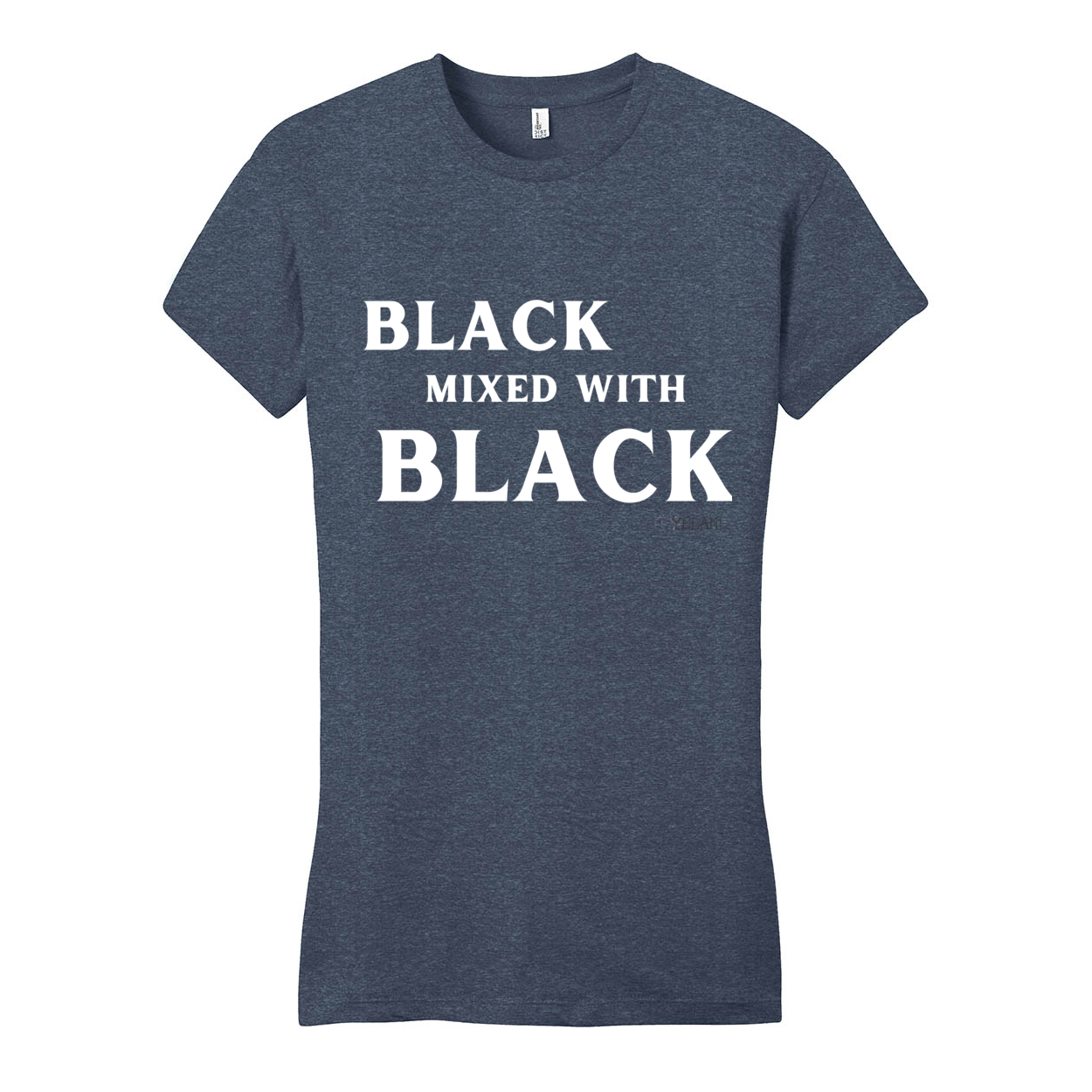 Black Mixed With Black - District Women's Fitted Very Important Tee