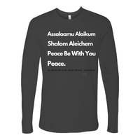 Thumbnail for Peace & Blessings (white font) Men's Premium Long Sleeve Crew