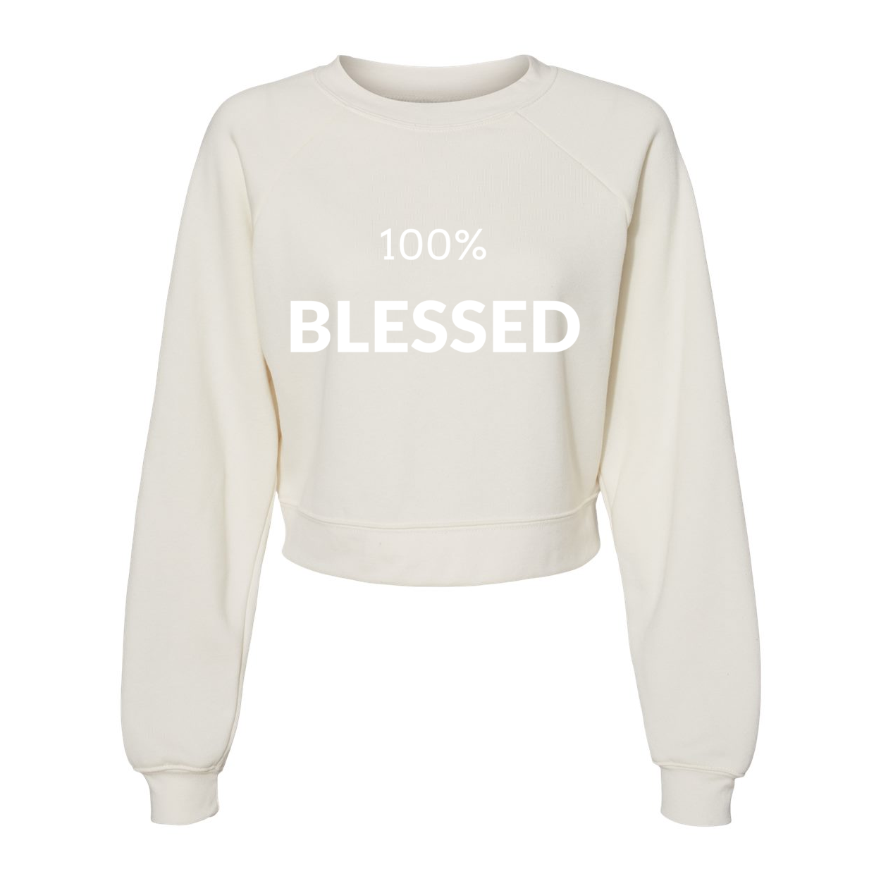 100% Blessed Yelani Tees - Raglan Pullover Fleece Mid Length