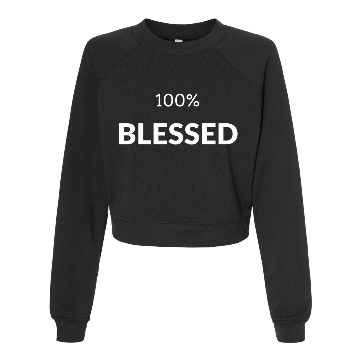 100% Blessed Yelani Tees - Raglan Pullover Fleece Mid Length