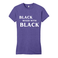 Thumbnail for Black Mixed With Black - District Women's Fitted Very Important Tee