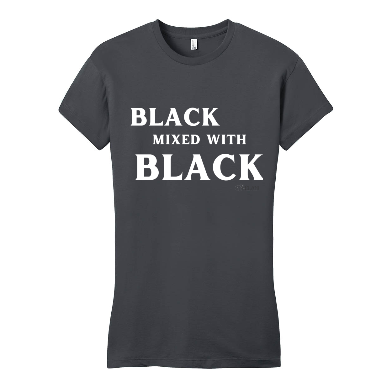 Black Mixed With Black - District Women's Fitted Very Important Tee