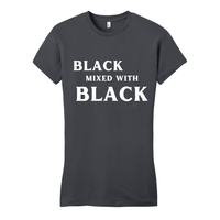 Thumbnail for Black Mixed With Black - District Women's Fitted Very Important Tee