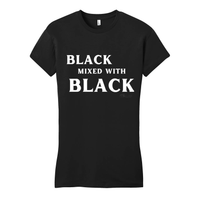 Thumbnail for Black Mixed With Black - District Women's Fitted Very Important Tee - Plant Based Hair Care for Natural Hair