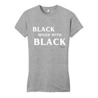 Thumbnail for Black Mixed With Black - District Women's Fitted Very Important Tee - Plant Based Hair Care for Natural Hair