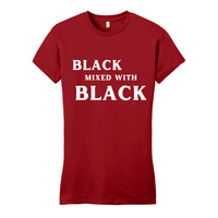 Thumbnail for Black Mixed With Black - District Women's Fitted Very Important Tee - Plant Based Hair Care for Natural Hair