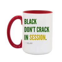 Thumbnail for Black Don't Crack In Session - 15oz. Mug Red  – Inspirational Sayings for Black Women Natural Hair