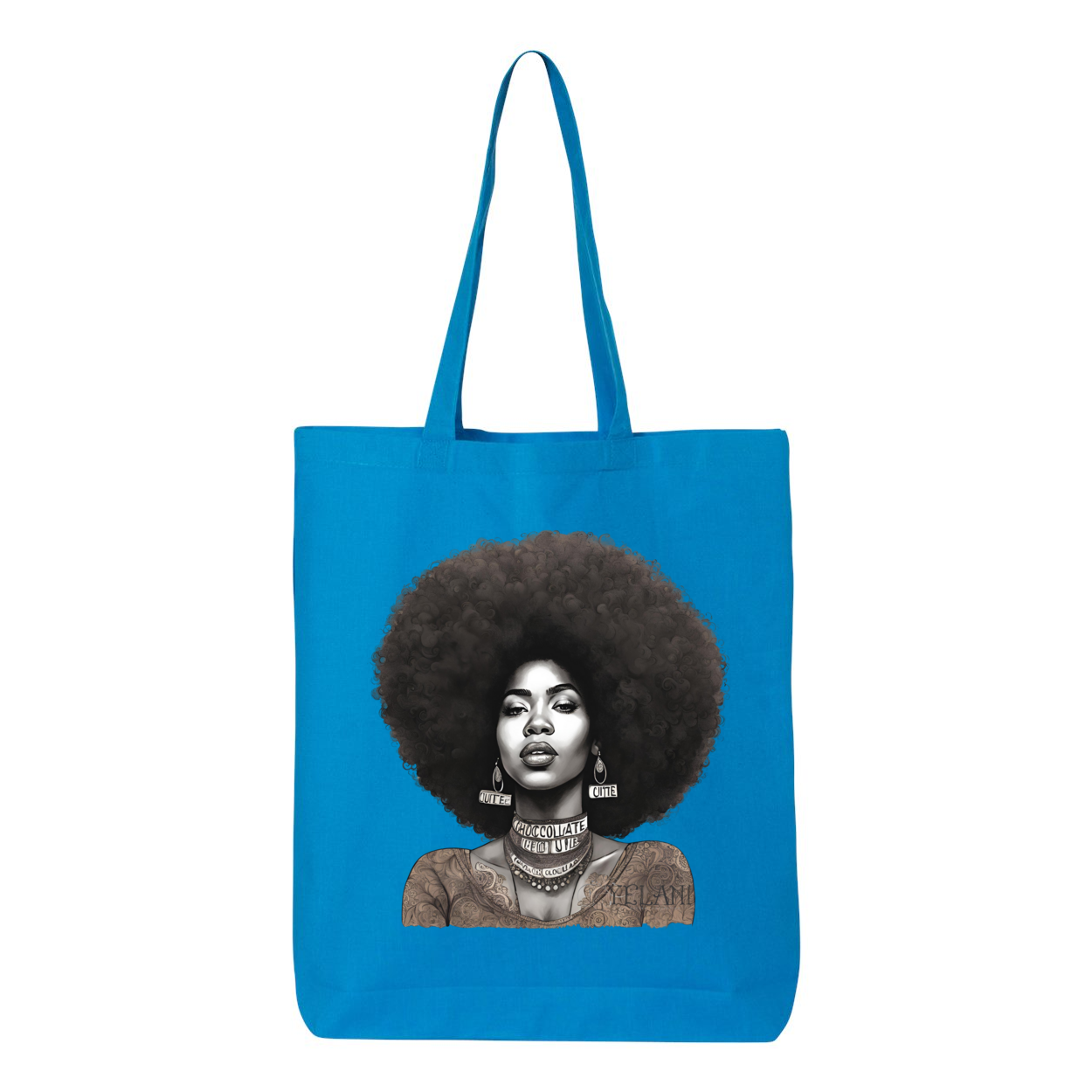 Chocolate Cutie Gusseted Tote - Plant Based Hair Care for Natural Hair