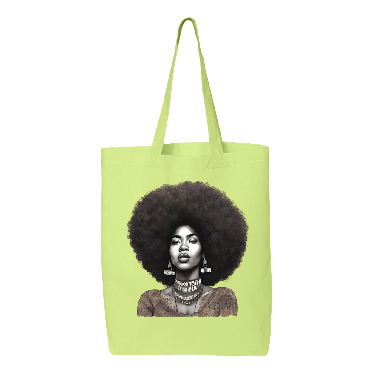 Chocolate Cutie Gusseted Tote - Plant Based Hair Care for Natural Hair