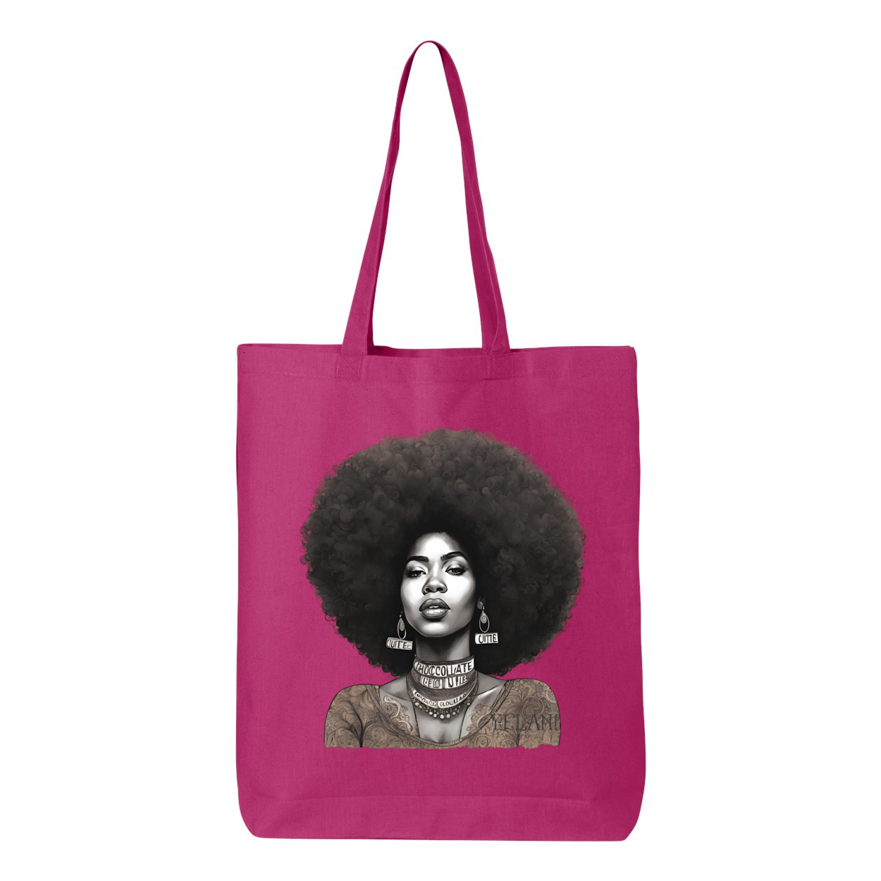 Chocolate Cutie Gusseted Tote - Plant Based Hair Care for Natural Hair