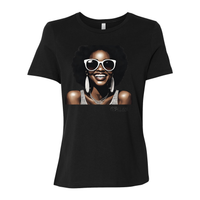 Thumbnail for Hey There Yelani Tshirt-black woman smiling