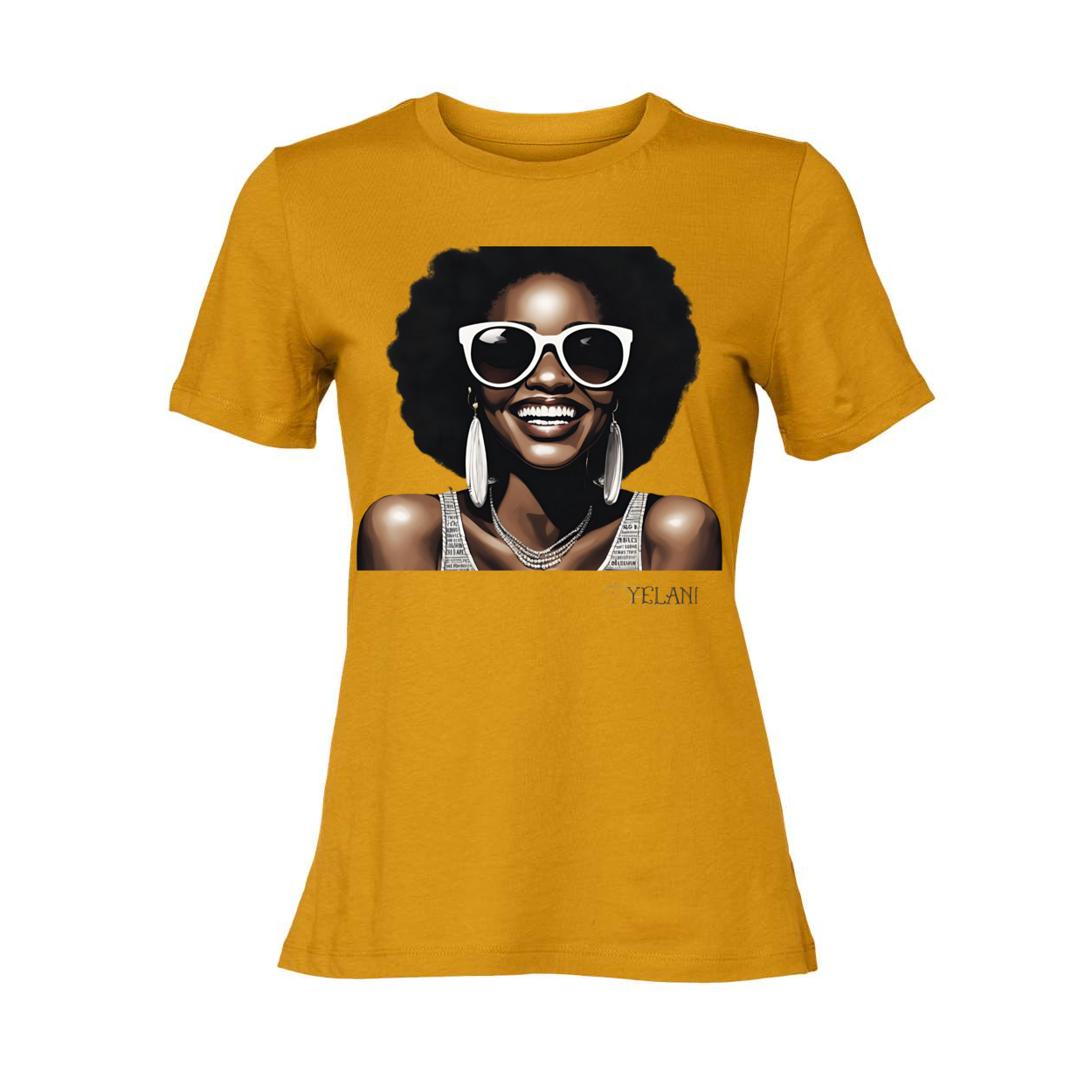 hey there black woman smiling tshirt tee