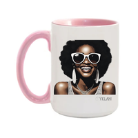 Thumbnail for Hi There! 15oz. Ceramic Mugs - Plant Based Hair Care for Natural Hair