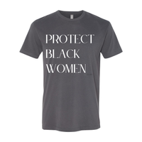 Thumbnail for Protect Black Women - Inspirational Message Tees  Heather Gray