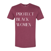 Thumbnail for Protect Black Women - Inspirational Message Tees Heather Red