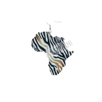 Thumbnail for africa zebra print earrings