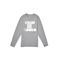 Thumbnail for Dear Black Girl Typeset Bold- LONG SLEEVE T-SHIRT PREMIUM