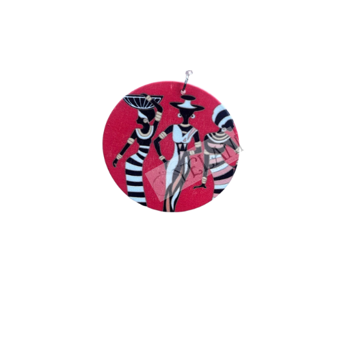 black-women-red-stripe-disc-earrings-yelani