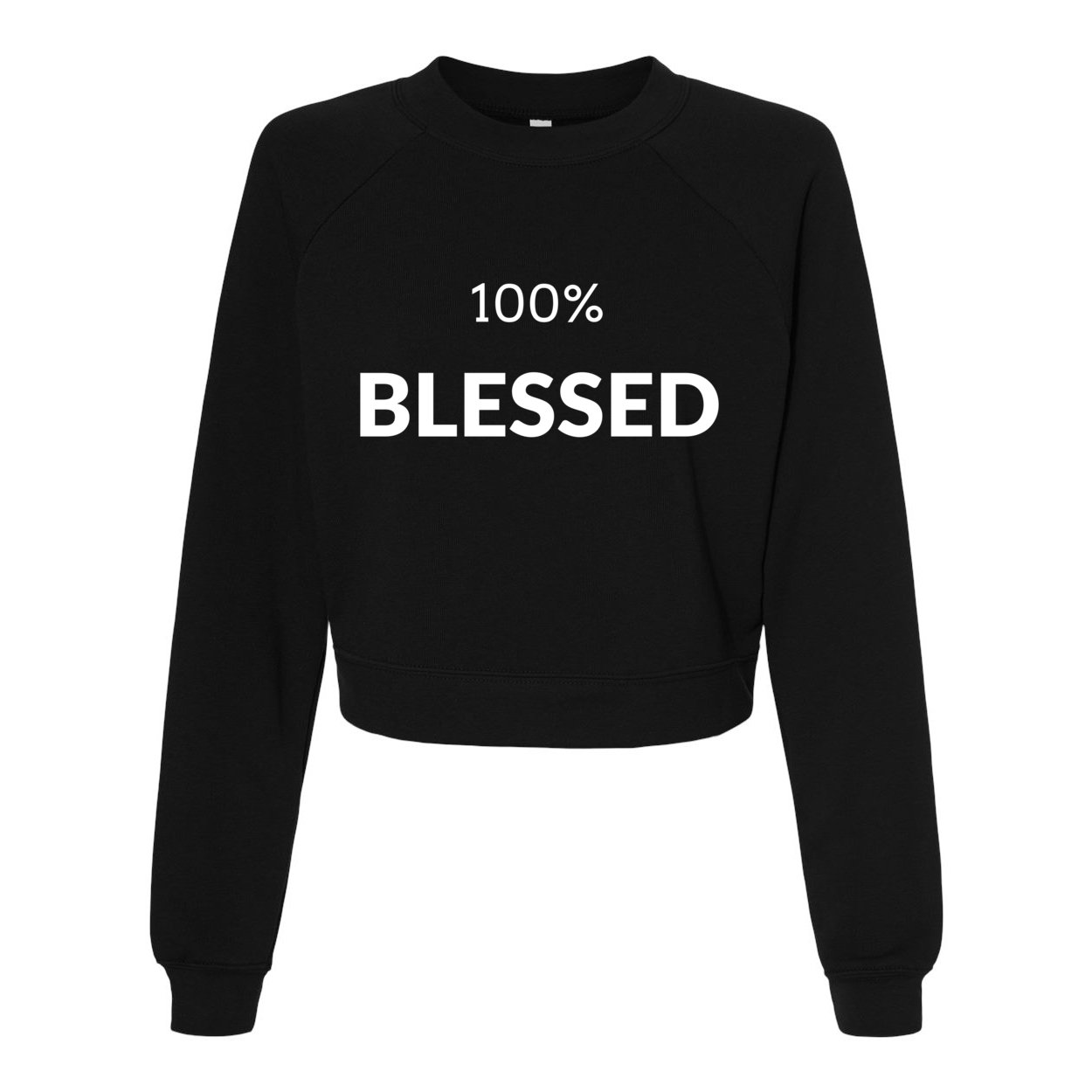 100% Blessed Yelani Tees - Raglan Pullover Fleece Mid Length