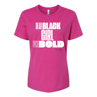 Thumbnail for Dear Black Girl Typeset Bold -shirt - Women’s Relaxed Jersey