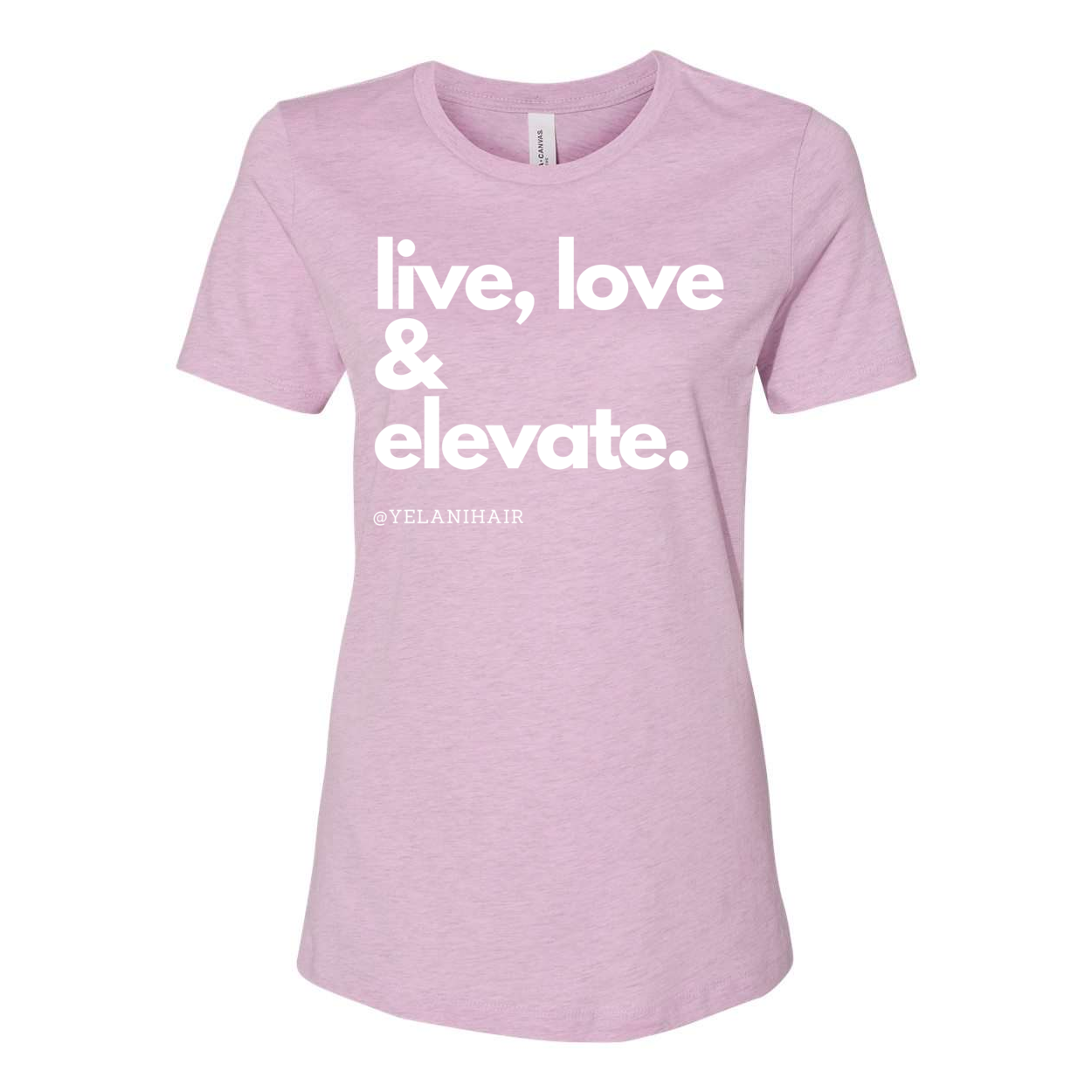 Embrace positivity and style with the 'Live, Love & Elevate' women’s relaxed fit t-shirt. Made from soft, breathable fabric, this shirt offers both comfort and flair with a flattering, relaxed silhouette. Whether you're out with friends or enjoying a casual day, the inspirational message encourages you to live your best life and elevate your mood. Perfect for pairing with jeans, leggings, or shorts, this versatile tee adds a touch of motivation and style to any wardrobe.