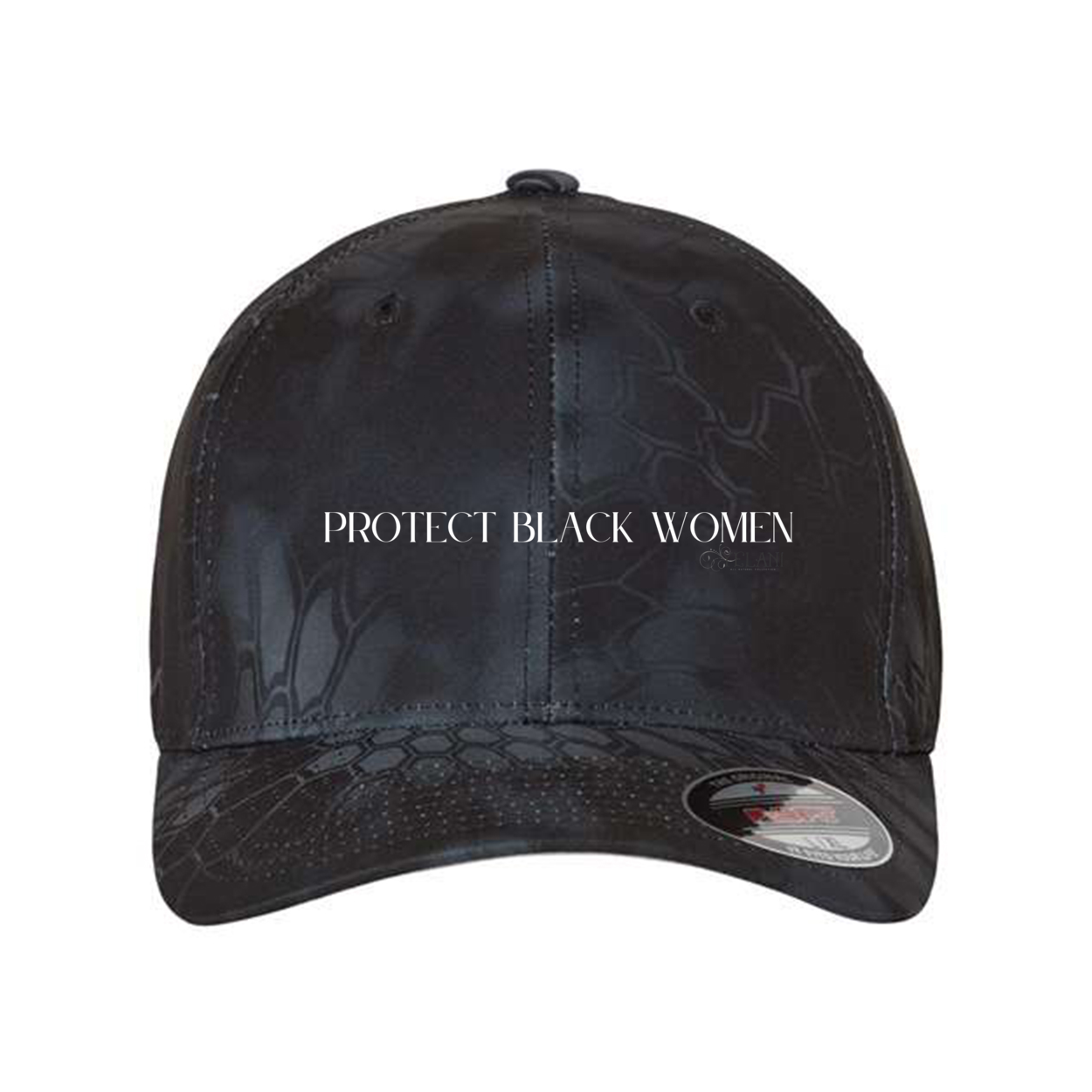 Protect Black Protect Black Women- Flexfit Cap - Plant Based Hair Care for Natural Hair- kryptek typhon