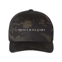 Thumbnail for Protect Black Protect Black Women- Flexfit Cap - Plant Based Hair Care for Natural Hair-multicam-camo-black