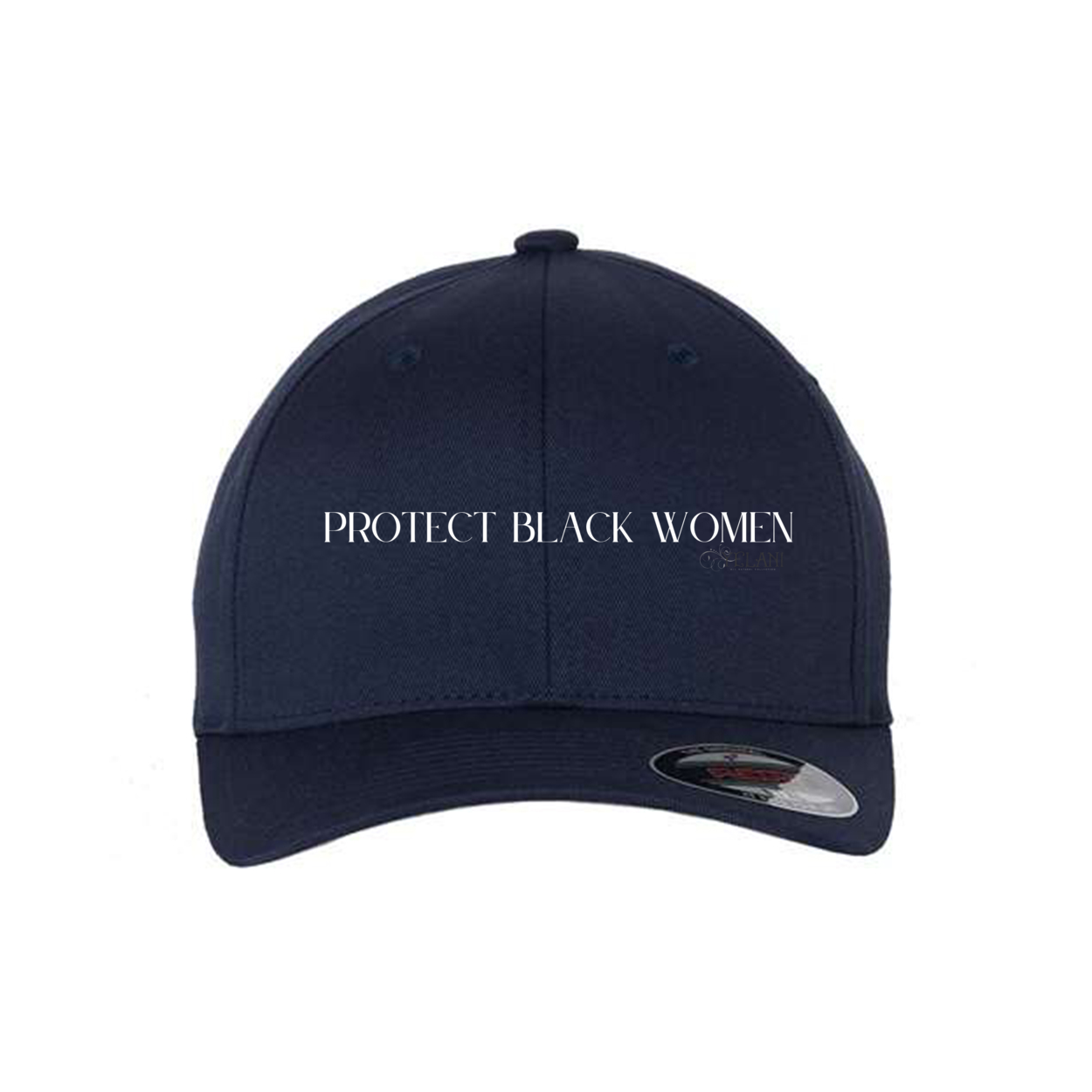 Protect Black Protect Black Women- Flexfit Cap - Plant Based Hair Care for Natural Hair-navy blue