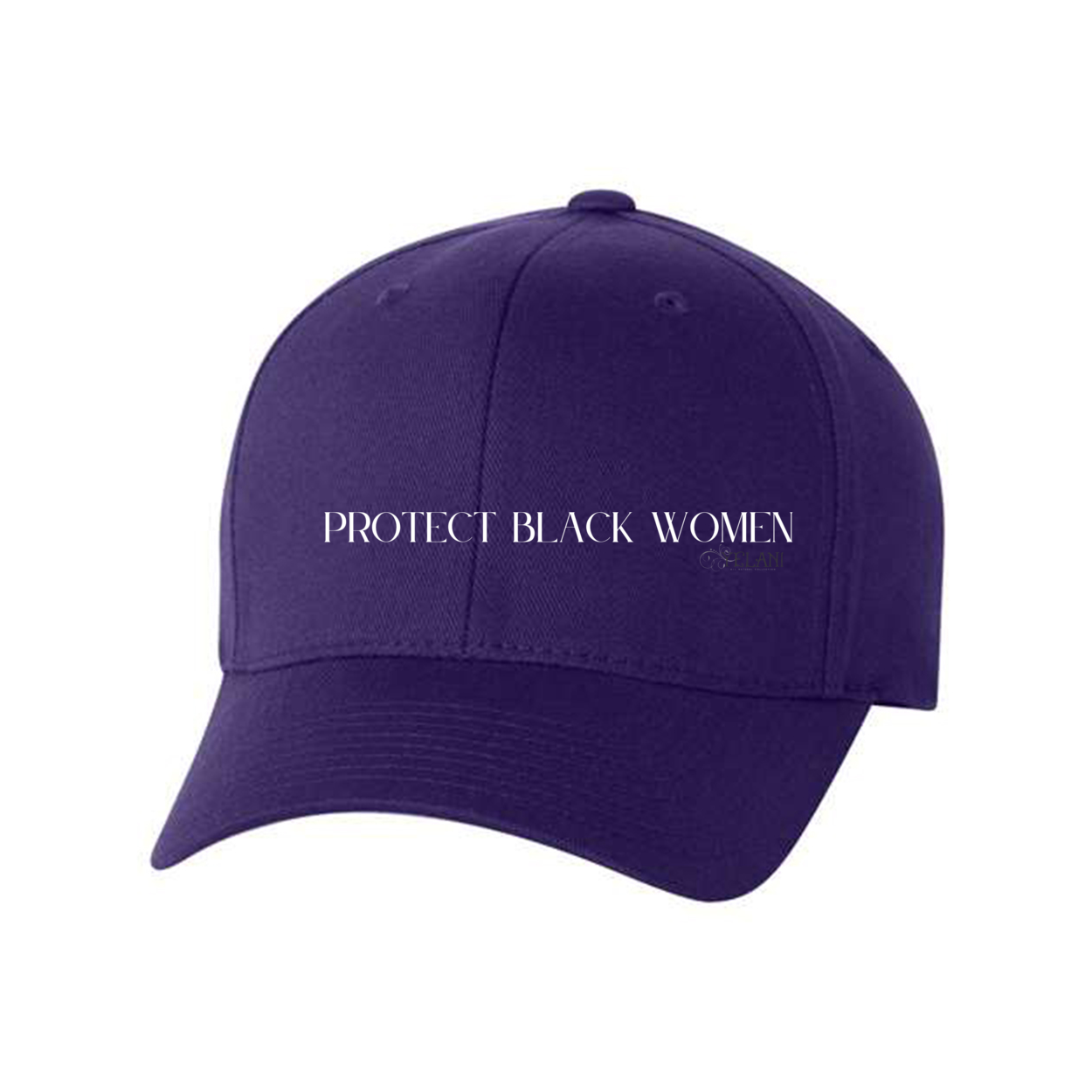 Protect Black Protect Black Women- Flexfit Cap - Plant Based Hair Care for Natural Hair-purple