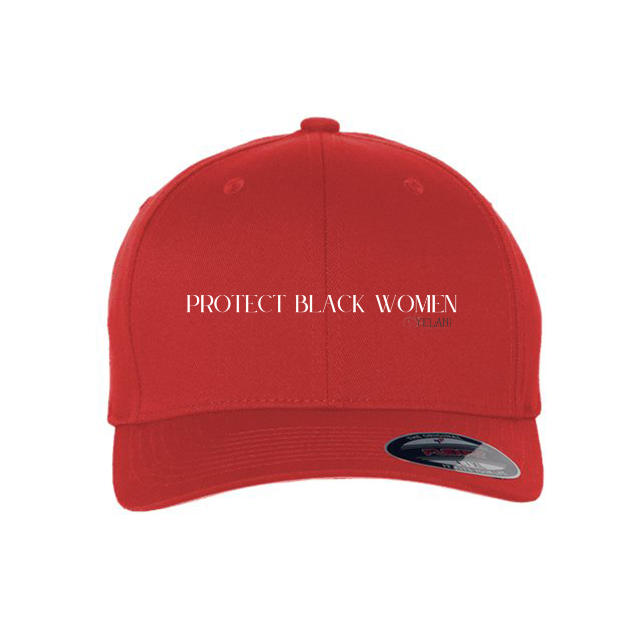 Protect Black Protect Black Women- Flexfit Cap - Plant Based Hair Care for Natural Hair-red