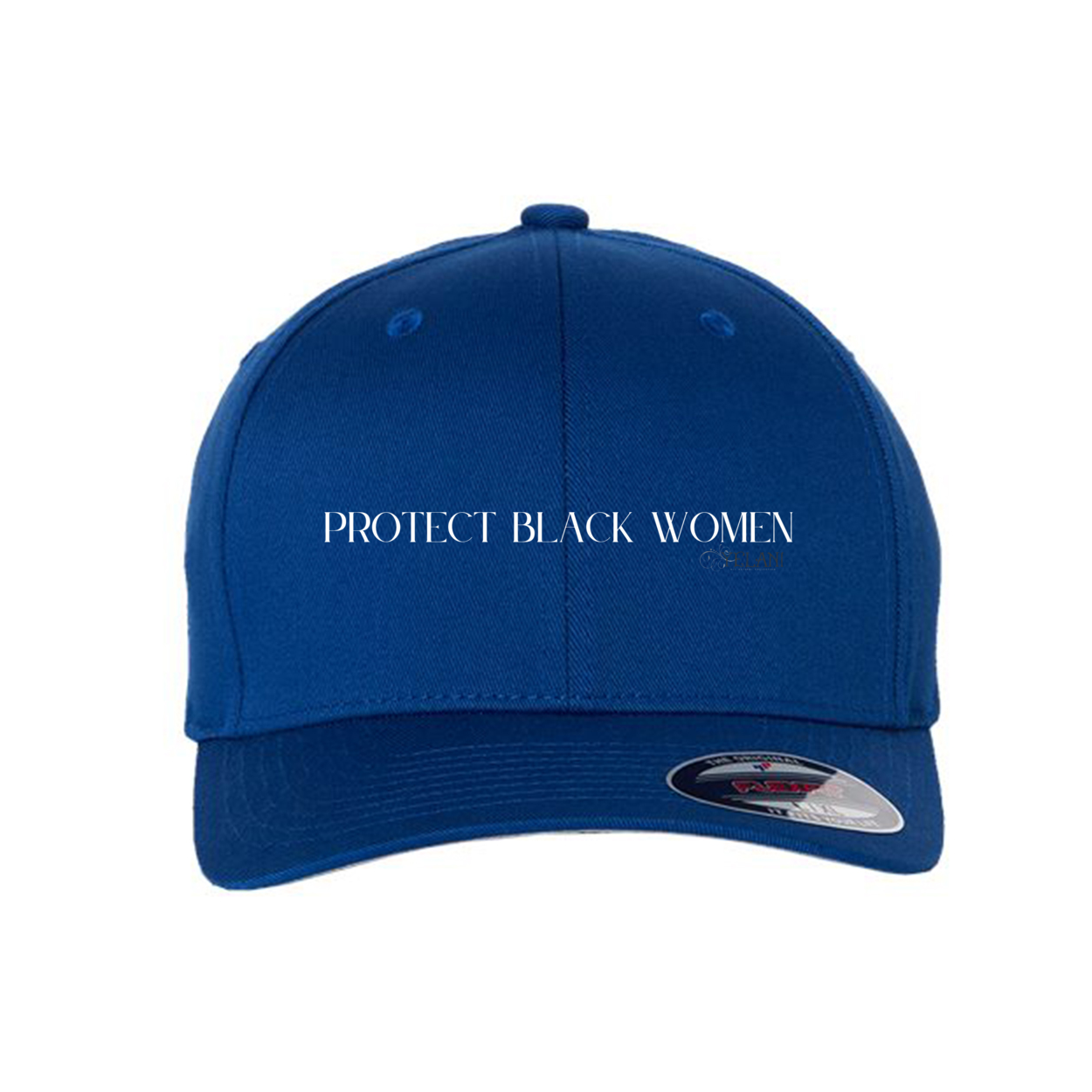 Protect Black Women- Flexfit Cap - Plant Based Hair Care for Natural Hair-blue