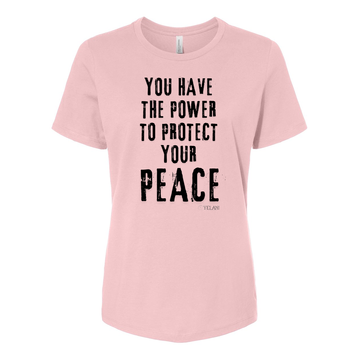 Protect Your Peace t-shirt with inspirational message-pink