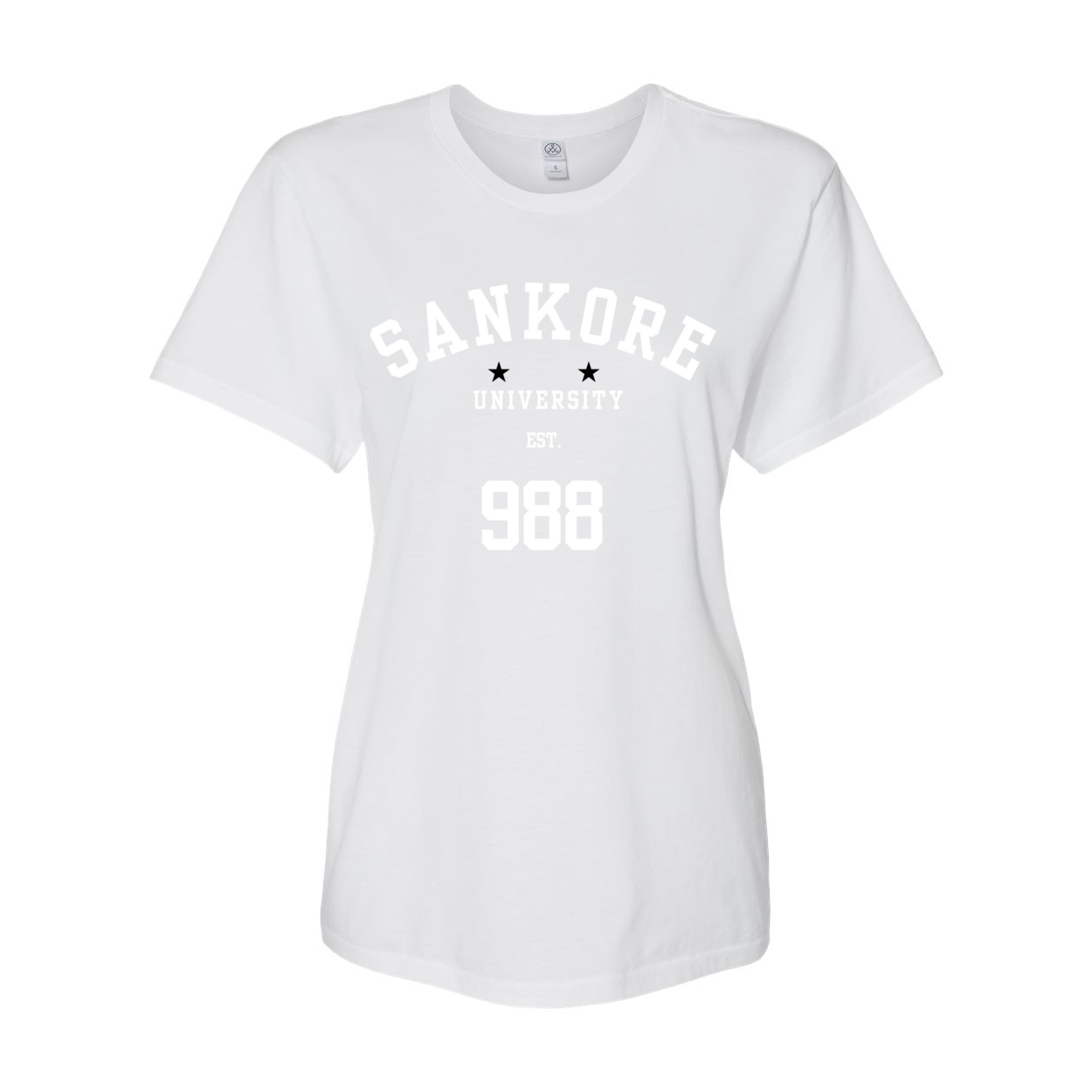 Sankore University Men's Organic Crewneck Tee in Earth White - Soft, Organic Cotton with Historical Significance.