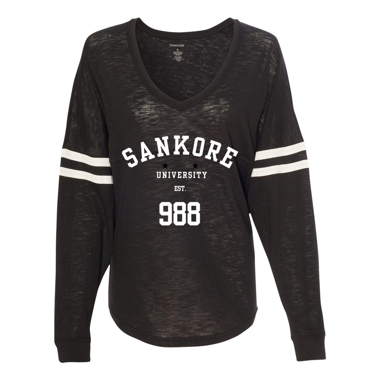 Sankore University vneck womens jersey- black history