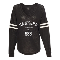 Thumbnail for Sankore University vneck womens jersey- black history