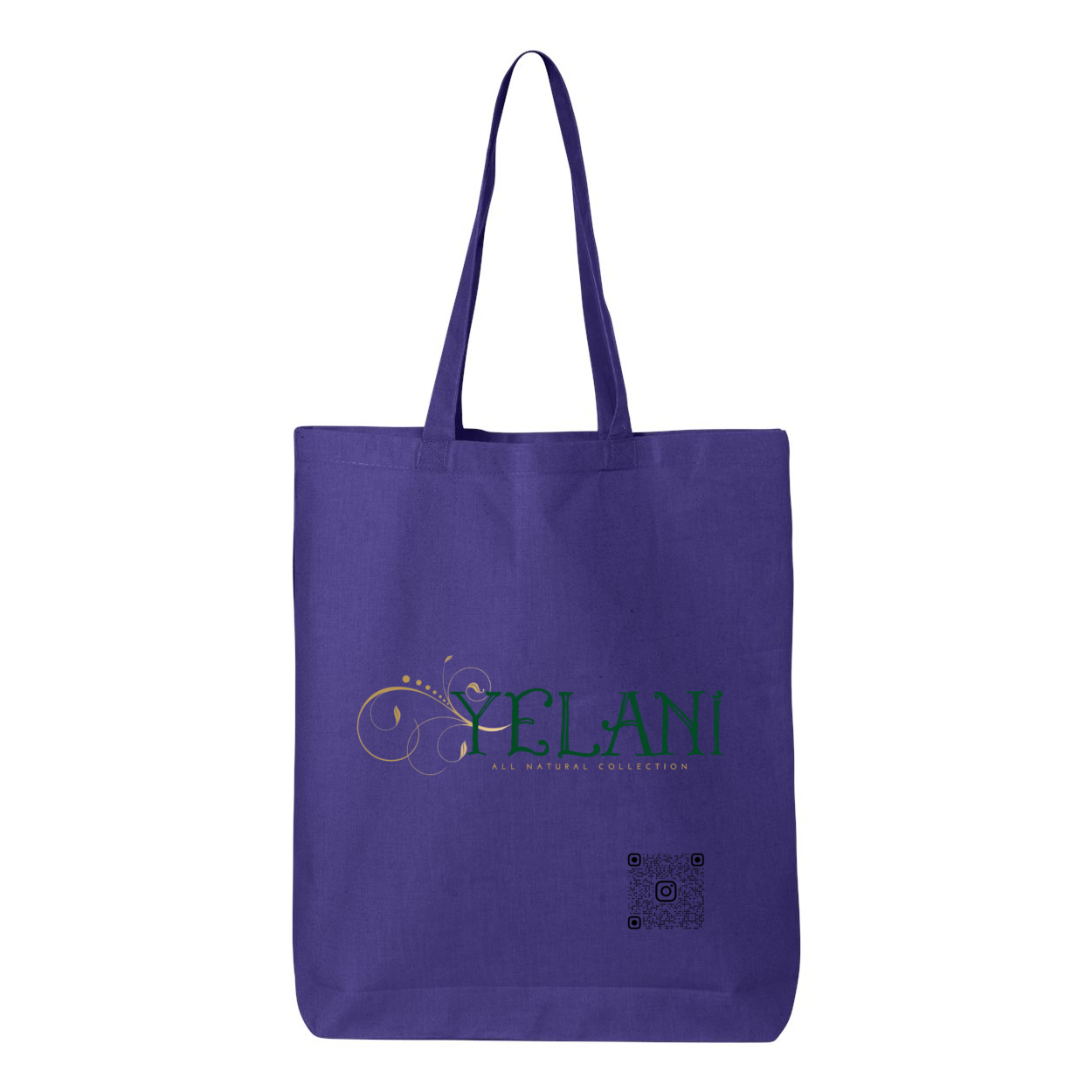 Yelani Brand Totel Gusseted Tote - Plant Based Hair Care for Natural Hair