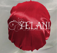 Thumbnail for satin sateen bonnet yelani red